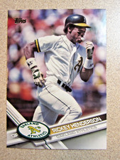 2017 TOPPS UPDATE #US279 RICKEY HENDERSON SHORT PRINT SP VARIATION OAK ATHLETICS