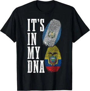 Guatemala Ecuador ADN Guatemalteca Bandera Ecuatoriana Orgullo Camiseta Sudadera con Capucha - Imagen 1 de 11