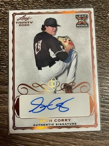 SETH CORRY 2020 Leaf Trinity Baseball XRC Auto Bronze - Picture 1 of 1