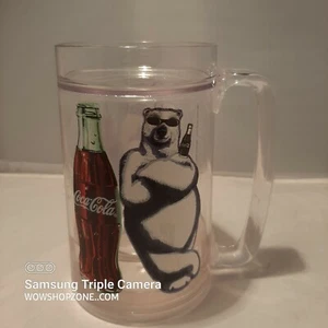 Rare Vintage Thermo Serv Coca Cola Collectible Mug Stein Polar Bear Made In USA  - Picture 1 of 11