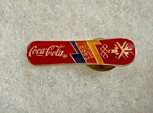 2002 SALT LAKE CITY WINTER OLYMPICS COCA-COLA SNOWBOARD PIN - Picture 1 of 2