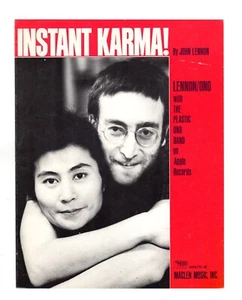 Beatles (John) "Instant Karma" 1970 US Maclen Music 1st Edition Noten - Bild 1 von 2