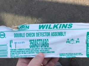 New Zurn Wilkins 4" 350ASTDABG Double Check Det Assembly - Picture 1 of 7