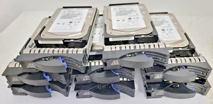 E SERVER X SERIES LOT OF 8 IBM 40K1043 39R7348 26K5841 73.4GB 15K RPM 3.5 SAS - Picture 1 of 7