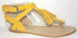 New Sole Society Pandora Sunflower Suede Thong Flat Sandals 6 M - Picture 1 of 3
