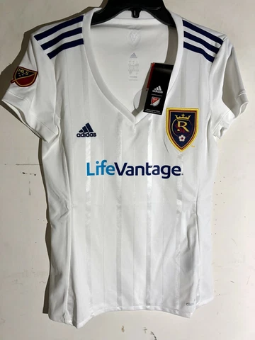 Adidas Women's MLS Jersey REAL SALT LAKE Team White sz L Cover