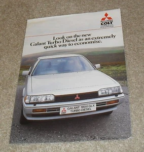 Folleto Mitsubishi Galant Turbo Diesel 1985 - Imagen 1 de 1