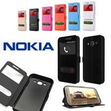 CUSTODIA MAGNETICA COVER LIBRO FLIP VIEW PER TUTTI I NOKIA 3 / 5 / 6