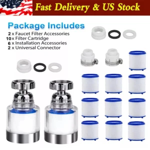 2×Faucet Water Filter System Kitchen Sink Mount Filtration Tap Purifier Clean - Picture 1 of 13
