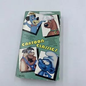 Cartoon Classics Smurfs Scooby-Doo Flintstones VHS 1987 Tape Film Hanna Barbera - Picture 1 of 4
