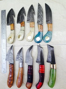 CUSTOM HAND MADE DAMASTSTAHL FESTE KLINGE SKINER MESSER 81 (Menge 10). - Bild 1 von 12