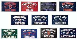 MLB Assorted Teams Wincraft 3' X 5' Indoor Outdoor Stitches Design Flag NEW! - Picture 1 of 12
