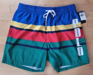 Polo Ralph Lauren Men's Large Polo Spellout Multi Color Swim Trunks NWT - Picture 1 of 9