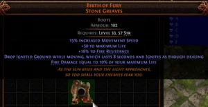 💥Path Of Exile 2💥Dawn Of The Hunt💥Stiefel💥Birth Of Fury Stone Greaves - Bild 1 von 1