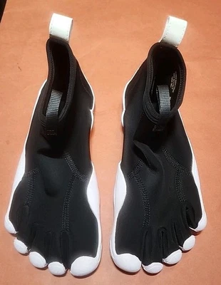 Vibram Fivefingers V-NEOP Negro/Blanco 21W9601 Talla 8.5-9 Mujer Falta Suela Inser Foto 1 de 4