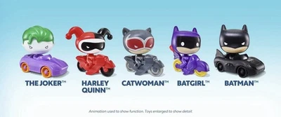 2025 Full Set Batman Sonic Wacky Pack Spoons & Figures Joker Batgirl Harley Quin - Image 1 of 4