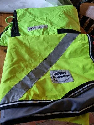 TWO 5' HI-VIz WATERPROOF EXERCISE SHEETS. KINGSHEAD AND WEATHERBEETA - Image 1 of 4