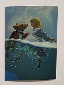 1993 Comic Images Hildebrandt II Chromium Insert #C1 Alice Swims with the Mouse - Foto 1 di 2