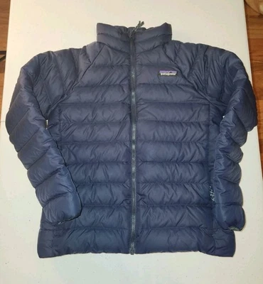 Chaqueta de plumón unisex Patagonia para jóvenes niños talla 7/8 azul marino  Foto 1 de 4