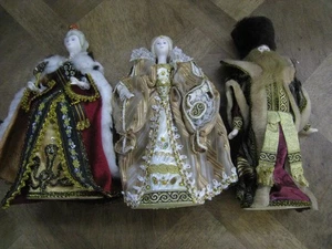 un lot de 3 poupées historiques origine RUSSIE 28 à 30cm _lot56 - Bild 1 von 16