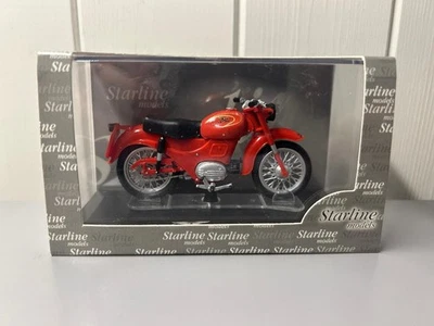 Moto Guzzi Zigolo Red Motorbike Bike Starline 990103 1:24 Scale new in case - Image 1 of 2