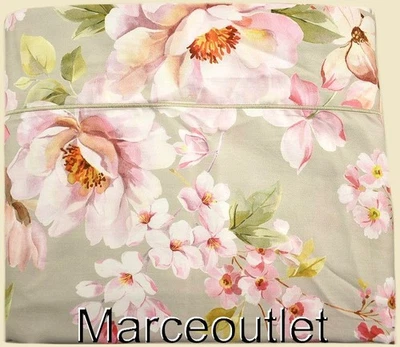 Anne De Solene Paris Voyageuse Algodón Orgánico Satén REINA Sábana Plana Rosa Multi Foto 1 de 2