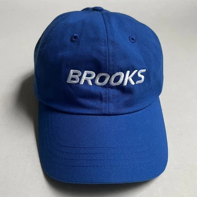 Brooks Running Cap Hat BOCO Gear Cotton Polyester Adjustable Let's Run There - Image 1 of 4