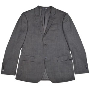 Calvin Klein Smart Wool Blend Charcoal Grey Suit Jacket Blazer Size EU 50 UK 40R - Picture 1 of 18