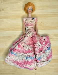 Vintage 1960’s Mattel Tizian Red Head Bubble Cut Barbie Doll Crocheted Dress - Bild 1 von 10