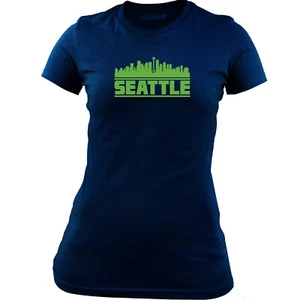 Women's Seattle Skyline T-Shirt - Picture 1 of 3