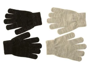 Damen Stretchig Glitzer Handschuhe Weich Winter Warm Kuschelig Stylisch 2 Farben 1 Größe - Bild 1 von 3