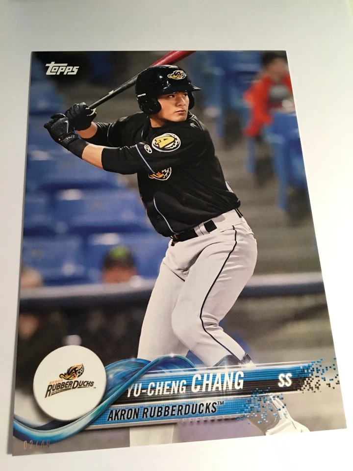 2018 Topps Pro Debut Jumbo 5x7 Yu-Cheng Chang RubberDucks 88 05/49 - Image 1 of 1