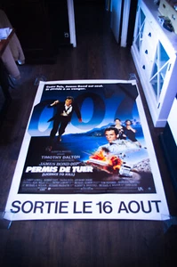 LICENCE TO KILL Bond 007 French Bus Shelter Rolled DS Movie Poster Original 1989 - Picture 1 of 7