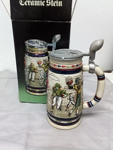 Avon Great American Football Ceramic Beer Stein Vintage Never Used With Box! - Picture 1 of 22