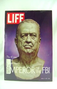Life April 9, 1971 Cover Emperor of the FBI Hoover - Imagen 1 de 1