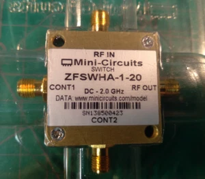 Mini-Circuitos SPST Interruptor de RF Absorbente, DC-2.0 GHz, Nuevo/Sin Usar, ZFSWHA-1-20. - Imagen 1 de 3