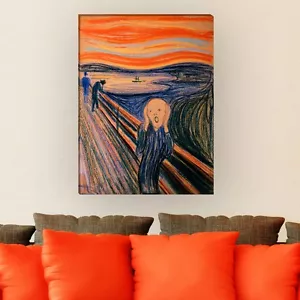 WANDKINGS Leinwandbild Edvard Munch - "der Schrei" verschiedene Größen - Bild 1 von 3