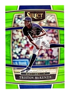 2022 Select Neon Green Prizm Triston McKenzie 54/99 Cleveland Guardians - Picture 1 of 2
