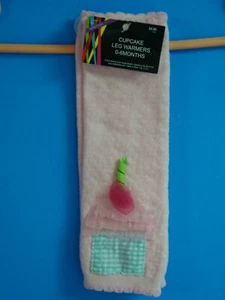 brother sister Baby Girl Cupcake Leg Warmers, pink, 0-6 months, machine wash - Picture 1 of 2