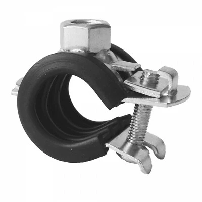 QPOOL24 20x Gelenkrohrschelle 12-67mm ¼“-2“ M8 •Rohr-Befestigung/Halter m. Einlage •verz