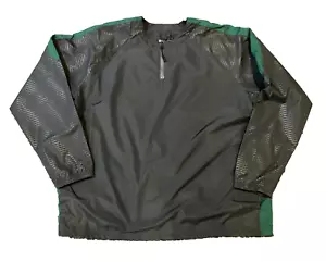 Holloway Jacket Mens 2XL XXL Gray 1/4 Zip Pullover Lined Windbreaker Pockets New - Picture 1 of 11