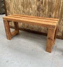 Rustic Reclaimed Timber Wood Small 3ft Hallway Bench Show Changing