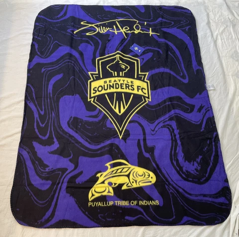 Seattle Sounders 2021 SGA Jimi Hendrix MLS Fleece Blanket 50" X 60" Cover