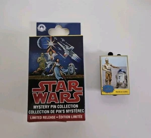 Prendedor misterioso 45 aniversario Disney Star Wars C-3PO con R2-D2 *¡NUEVO!* - Imagen 1 de 2