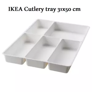 Ikea Plastic Cutlery Tray With 5 Compartment Utensils Kitchen Drawer Organizer - Picture 1 of 2