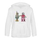 "Robot Couple" Dziecięca bluza z kapturem / sweter z kapturem (KO038715)