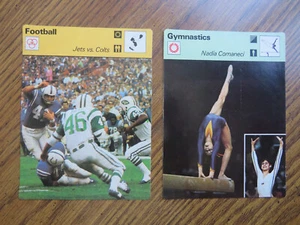 1977 Sportscasters: Nadia Comaneci Gymnastics & NFL Jets vs Colts Super Bowl III - Bild 1 von 6