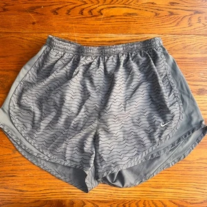 Nike Women’s Medium Running Shorts - Grey Black Lined Dri Fit - Picture 1 of 5