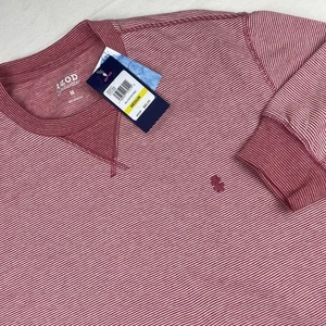 IZOD Saltwater Pullover $60 MSRP Mens Medium Relaxed Fit Slate Sweater Fleece - Picture 1 of 7