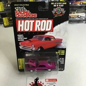 RACING CHAMPIONS HOT ROD MAGAZIN #62 PINK '69 CHEVY CAMARO 1/64 DIECAST NEUWERTIG IN VERPACKUNG - Bild 1 von 6